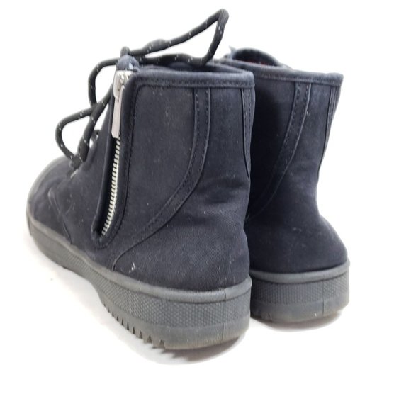 Bobs Women's Size 7.5 Black Bootie Sneakers Canvas - Picture 5 of 10